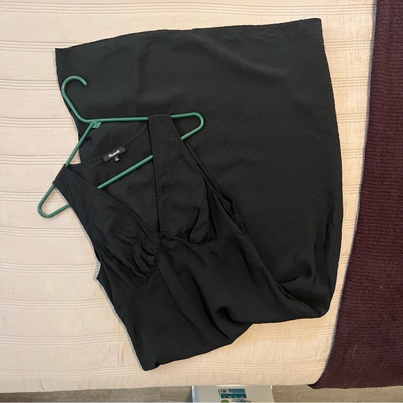 EUC Madewell Black Ariana Midi Dress - Picture 4 of 6